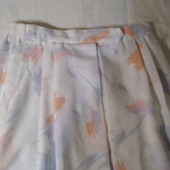 Vintage 80s TR Bentley Paint Stroke Pattern Skirt - Picture 3 of 8